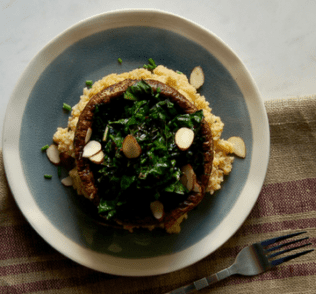 ale-Stuffed Portobellos with Millet