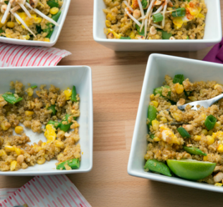 Quinoa Fried Rice with Snap Peas and Sweet Corn-promo