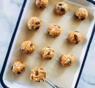 Turmeric Carrot Cake Energy Bites