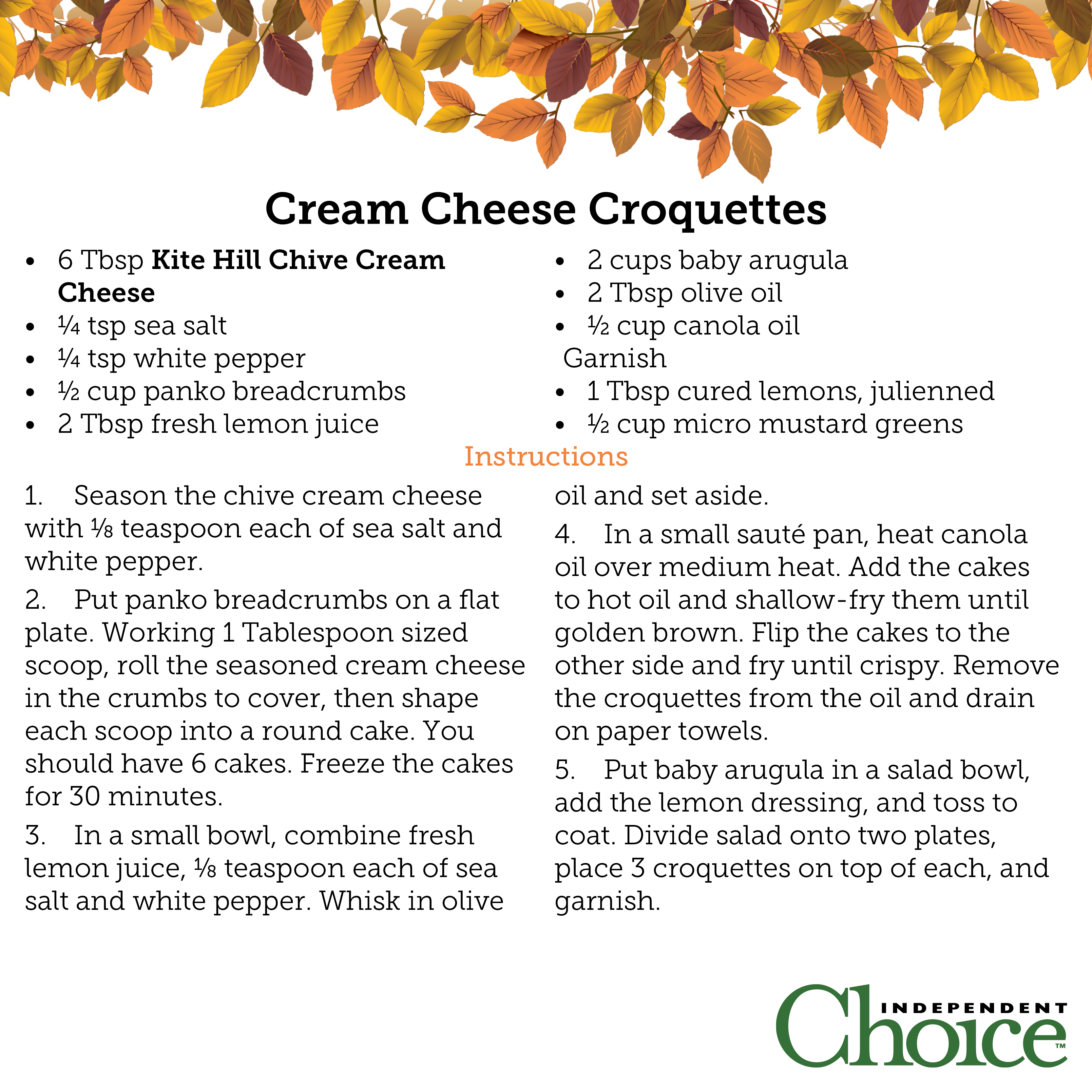 Cream Cheese Croquettes