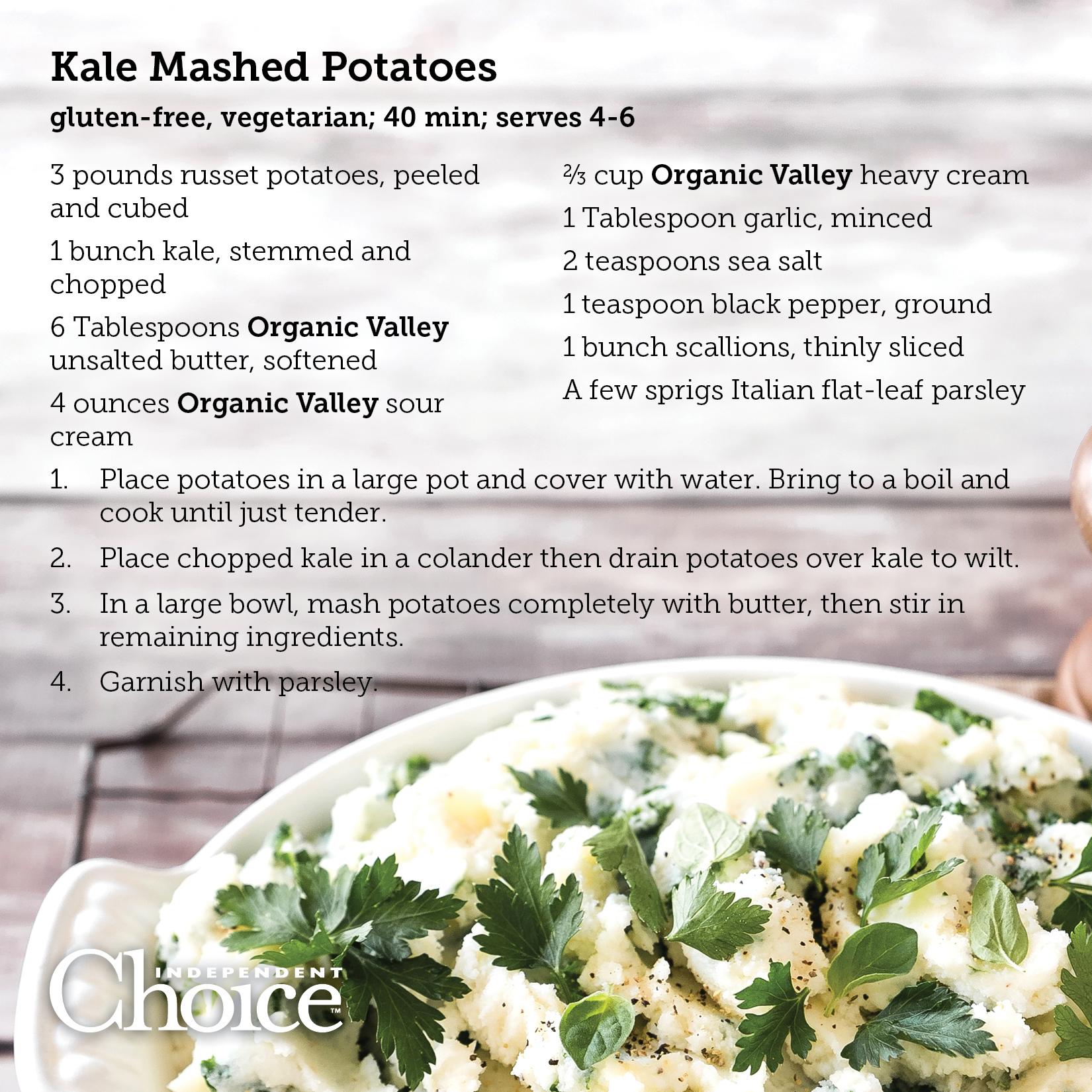 Kale Mashed Potatoes