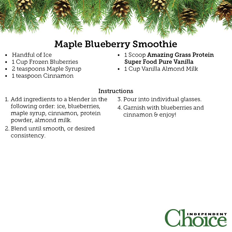 Maple Blueberry Smoothie