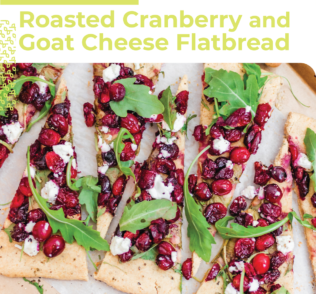 Roasted Cranberry and Goat Cheese Flatbread