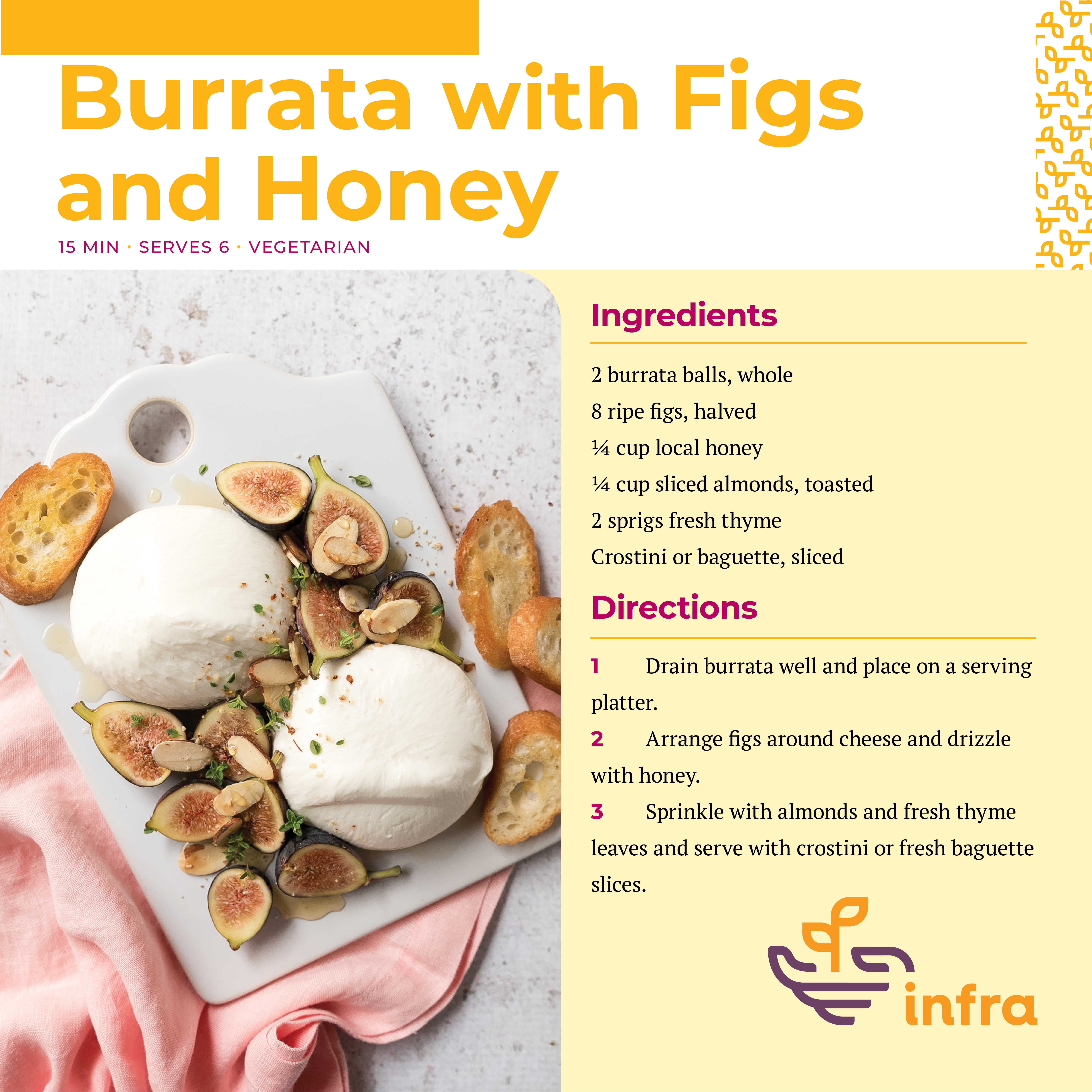 Burrata with Figs and Honey 