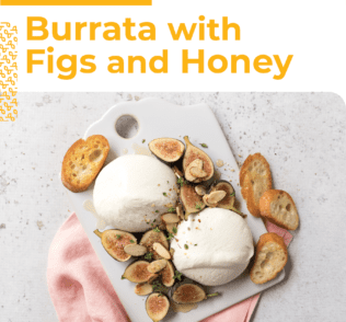 Burrata with Figs and Honey Image Smaller