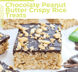 Chocolate Peanut Butter Crispy Rice Squares