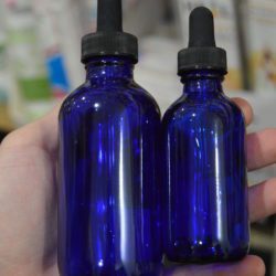 Blue Glass Bottles 