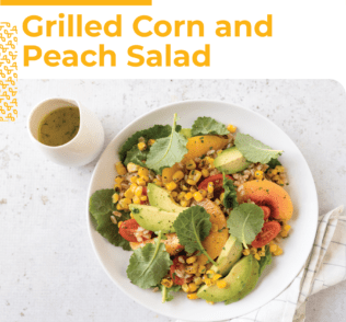 Grilled Corn and Peach Salad Image