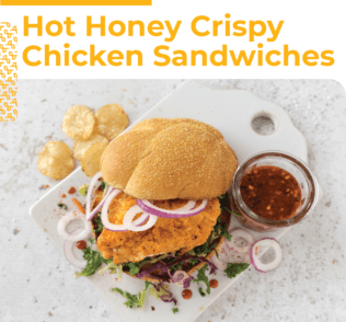 Hot Honey Crispy Chicken Sandwiches