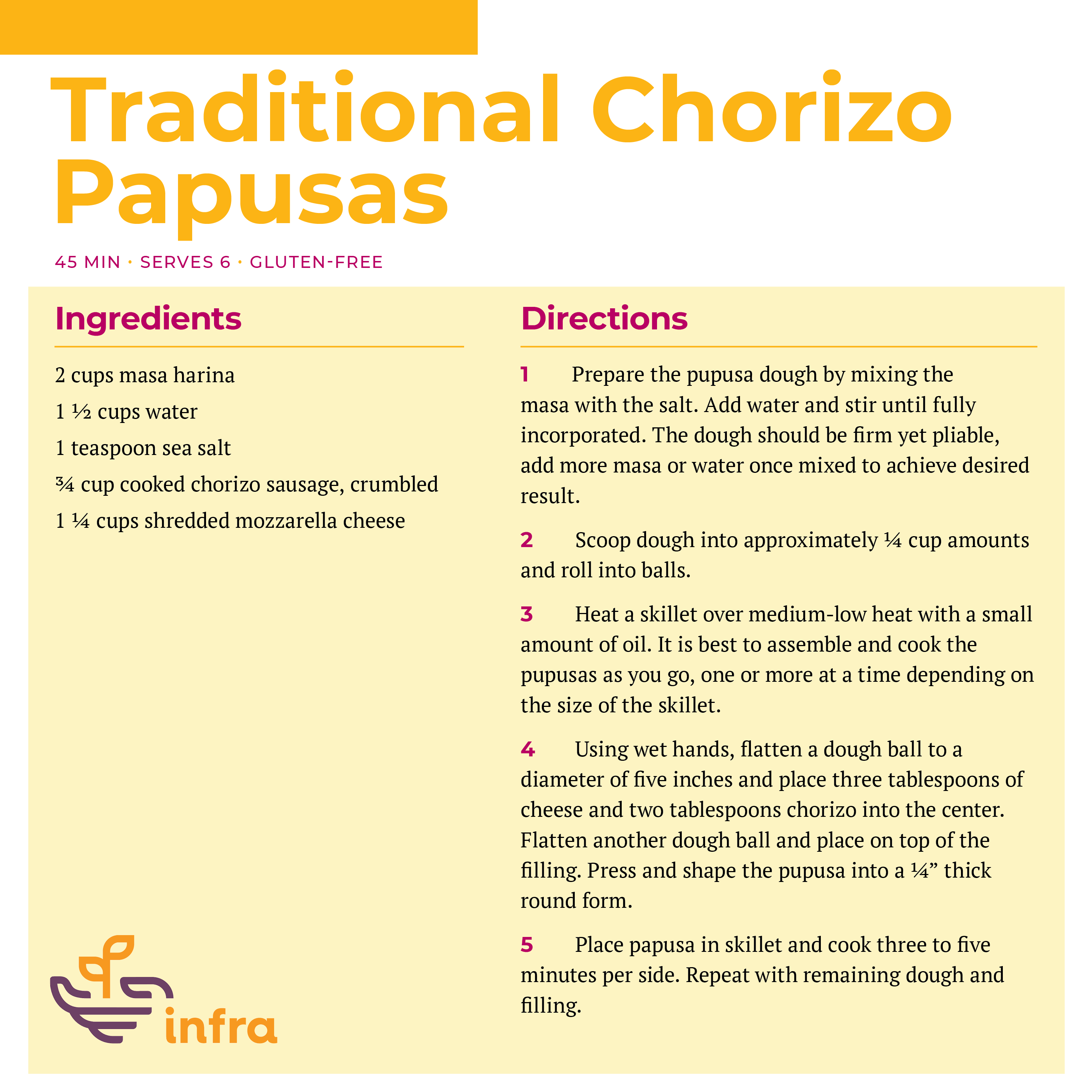 Traditional Chorizo Papusas